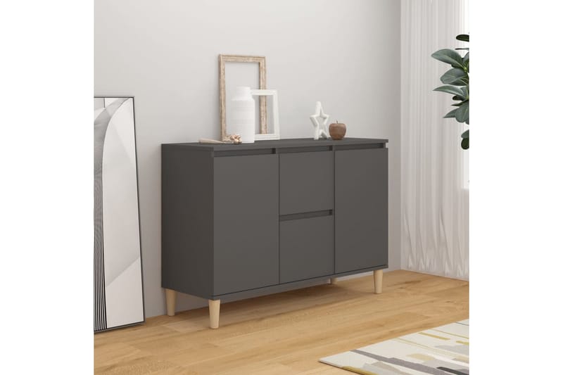 Skänk grå 103,5x35x70 cm spånskiva - Grå - Möbler - Förvaring - Sideboard & skänk