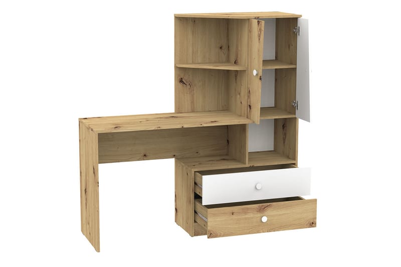 Möbelset för Kontor NERO - Natur/Vit/Grå - Möbler - Möbelset - Möbelset för kontor