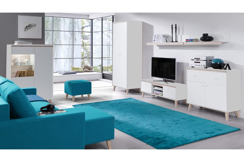 Oviedo Vardagsrumsset - Vit/Ek - Möbler - Möbelset - Möbelset för vardagsrum