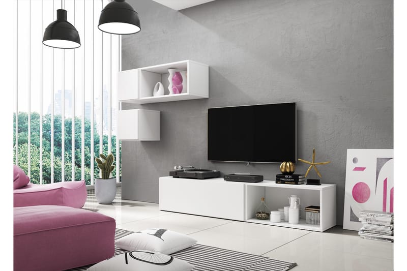 Rocosa 5 Möbelset för Vardagsrum - Vit/Vit/Vit - Möbler - Möbelset - Möbelset för vardagsrum