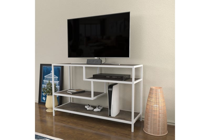 Andifli Tv-bänk 120x75 cm - Vit - Möbler - Tv möbel & mediamöbel - TV bänk & mediabänk