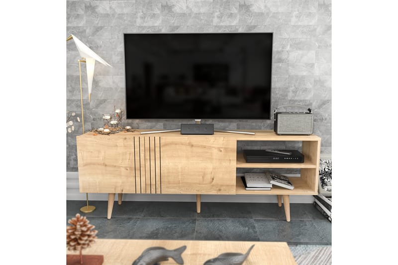 Andifli Tv-bänk 160x38,6 cm - Blå - Möbler - Tv möbel & mediamöbel - TV bänk & mediabänk