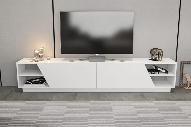 Andifli Tv-bänk 240x47,4 cm - Vit - Möbler - Tv möbel & mediamöbel - TV bänk & mediabänk
