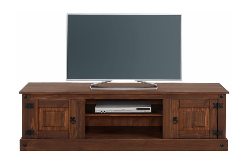 Ayala TV-bänk 160 cm - Mörkbrun - Möbler - Tv möbel & mediamöbel - TV bänk & mediabänk