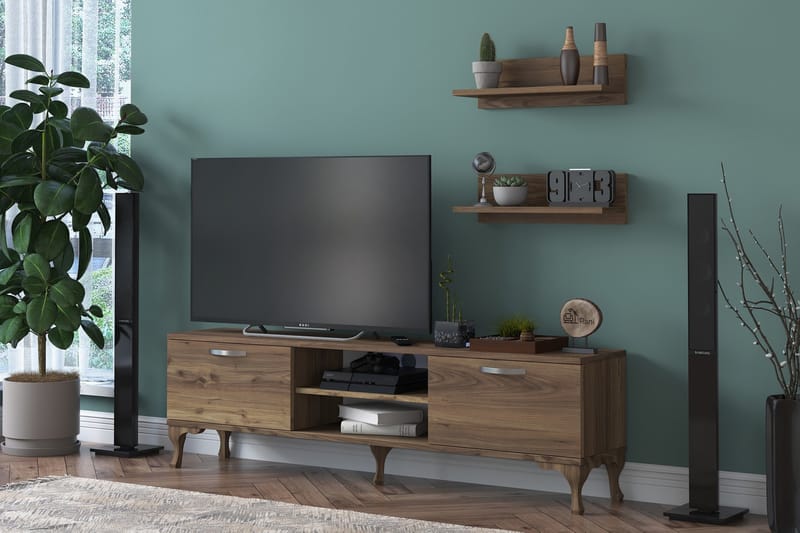 Barona Tv-bänk 150 cm - Valnöt - Möbler - Tv möbel & mediamöbel - TV bänk & mediabänk