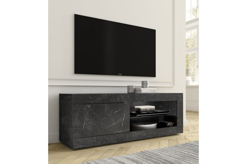 Basic Tv-Bänk 140 cm Svart - Lc Spa - Möbler - Tv-möbler & mediamöbler - TV-bänk & mediabänk
