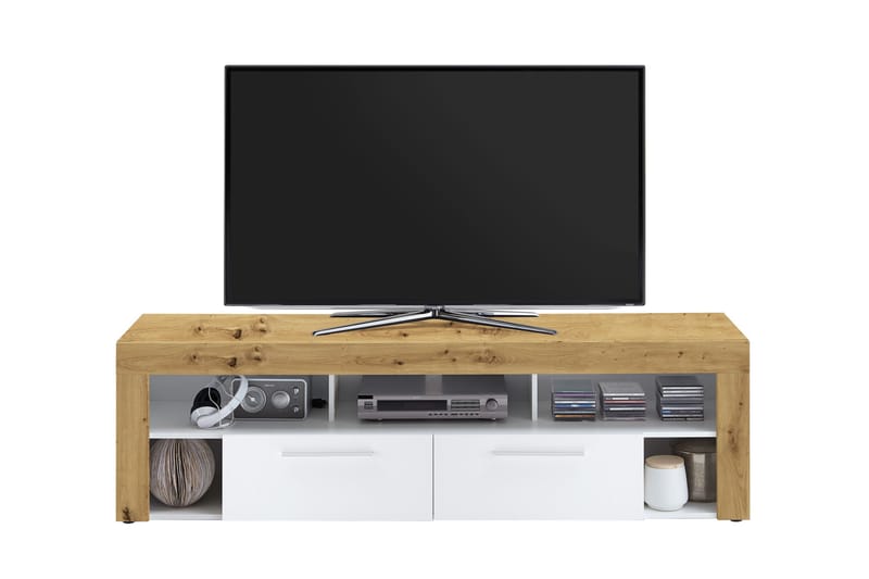 Bootsma TV-Bänk 180 cm - Brun/Vit - Möbler - Tv möbel & mediamöbel - TV bänk & mediabänk