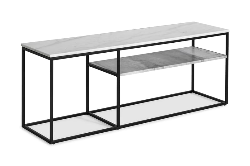 Carrie TV-bänk 145 cm Marmor - Vit/Svart/Grå - Möbler - Bord & matgrupper - Avlastningsbord - Konsolbord & sidobord