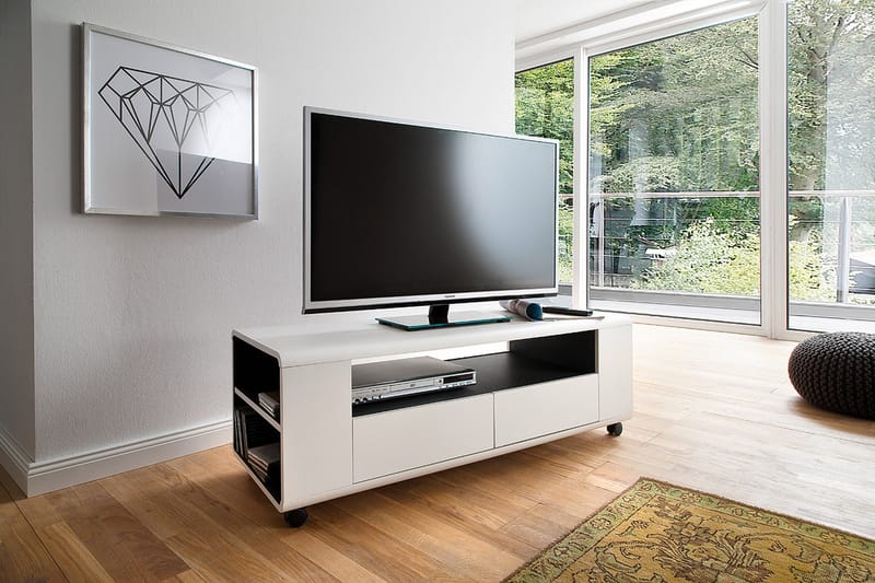 Chelsana TV-bänk 119 cm - Vit - Möbler - Tv möbel & mediamöbel - TV bänk & mediabänk