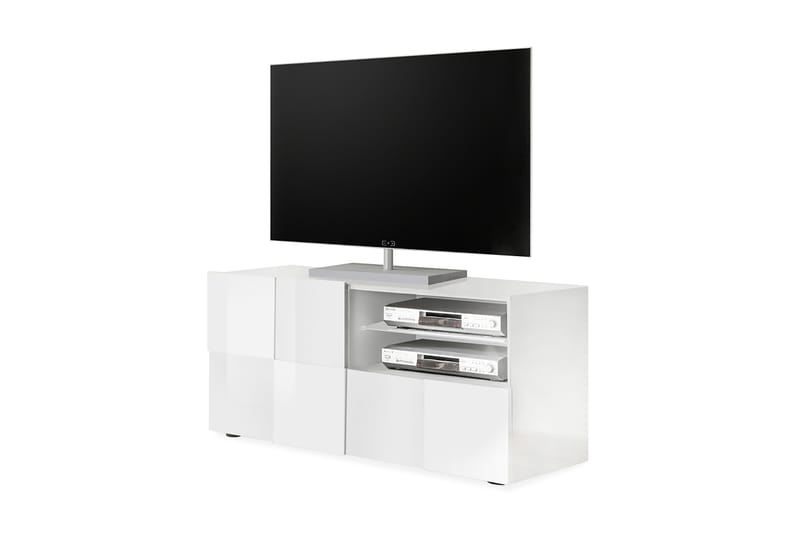 Dama TV-bänk 121 cm - Vit Högglanslack - Möbler - Tv-möbler & mediamöbler - TV-bänk & mediabänk