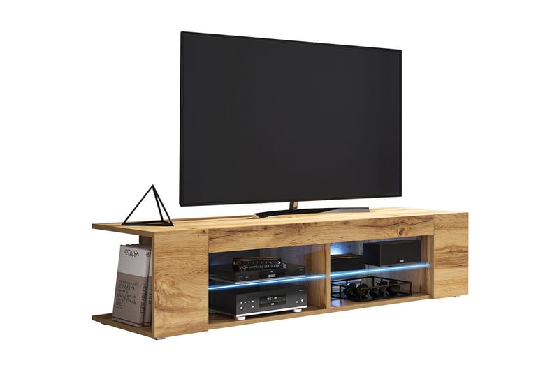 Davalos TV-bänk 137 cm - Ek - Möbler - Tv möbel & mediamöbel - TV bänk & mediabänk