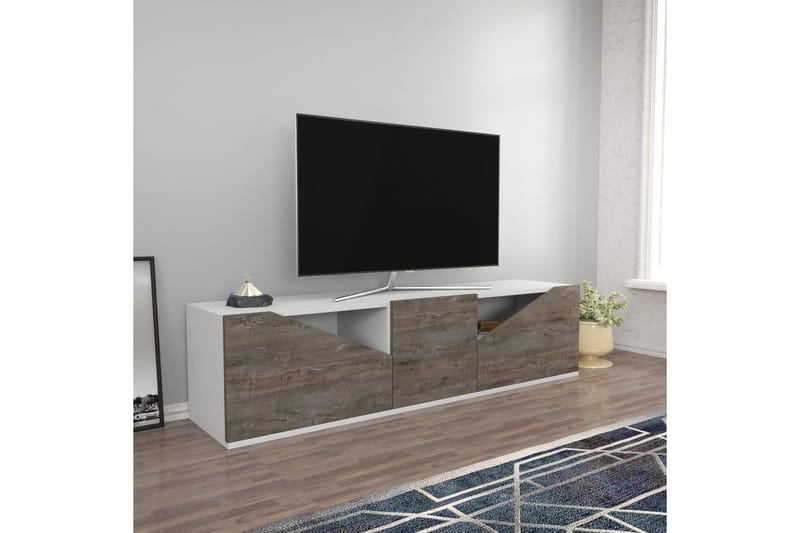 Desgrar Tv-bänk 160x40 cm - Vit - Möbler - Tv möbel & mediamöbel - TV bänk & mediabänk