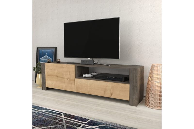 Desgrar Tv-bänk 160x46 cm - Grå - Möbler - Tv möbel & mediamöbel - TV bänk & mediabänk