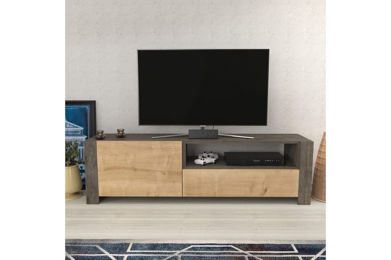 Desgrar Tv-bänk 160x46 cm - Grå - Möbler - Tv möbel & mediamöbel - TV bänk & mediabänk