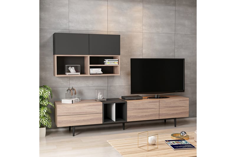 Diany TV-bänk 195 cm - Homemania - Möbler - Tv möbel & mediamöbel - TV bänk & mediabänk