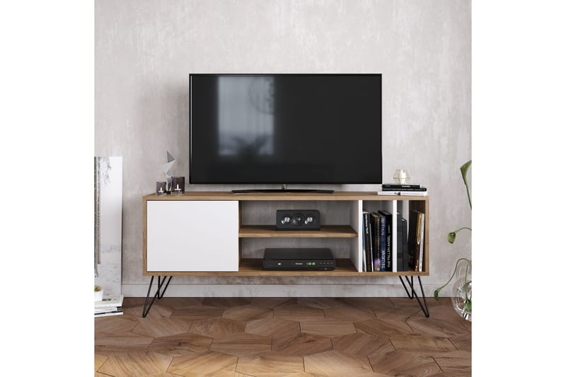 Ficociello TV-Bänk 140 cm - Valnöt|Svart|Vit - Möbler - Tv möbel & mediamöbel - TV bänk & mediabänk