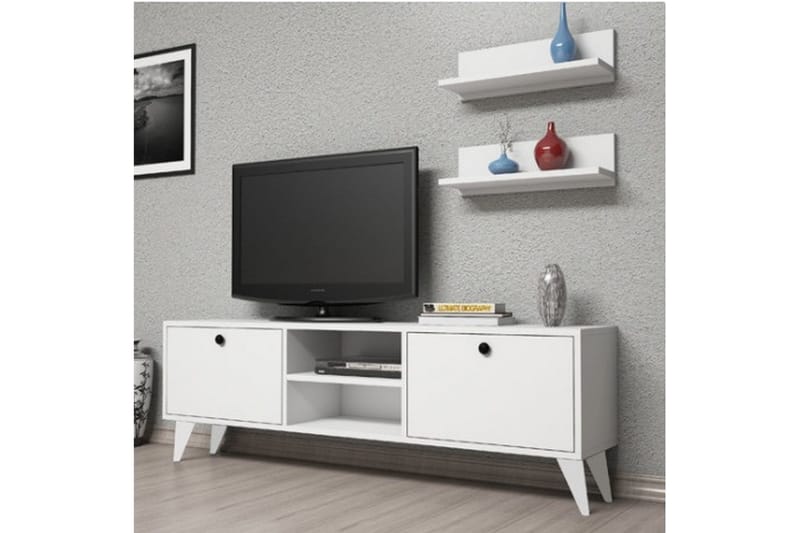 Finster Tv-bänk 150 cm - Vit - Möbler - Tv möbel & mediamöbel - TV bänk & mediabänk