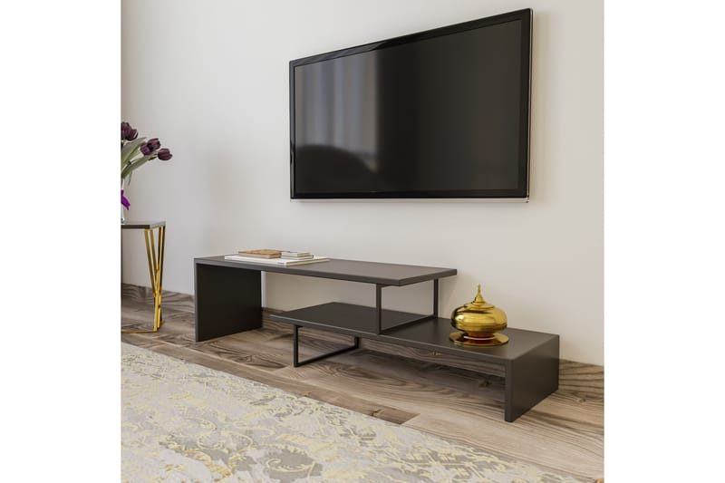 Gremler TV-Bänk 120 cm - Svart|Antracit - Möbler - Tv möbel & mediamöbel - TV bänk & mediabänk