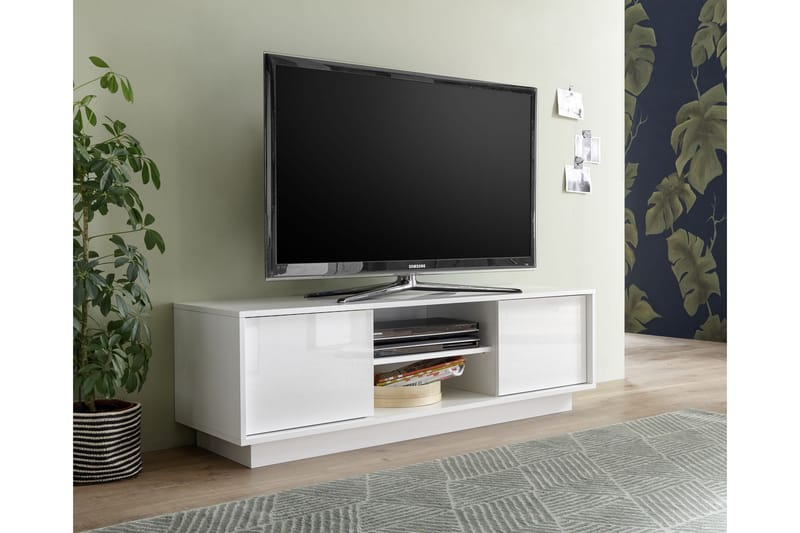 Holmastad TV-bänk 159 cm - Vit - Möbler - Tv möbel & mediamöbel - TV bänk & mediabänk