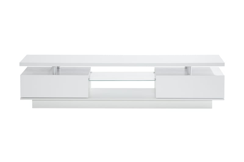 Jugansbo Tv-Bänk 180 cm 2 Hyllor LED-Belysning - Vit - Möbler - Tv-möbler & mediamöbler - TV-bänk & mediabänk