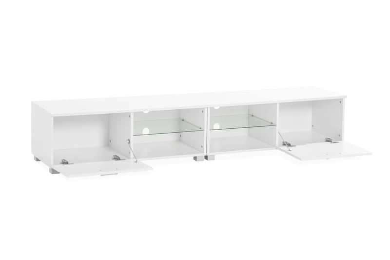 Jugansbo Tv-Bänk 200 cm LED-Belysning - Vit - Möbler - Tv möbel & mediamöbel - TV bänk & mediabänk