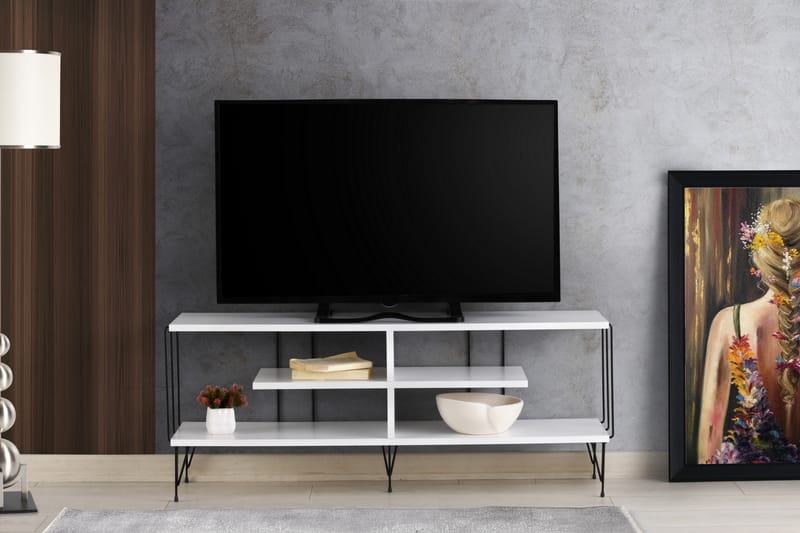 Leopoldis Tv-bänk 120 cm - Vit - Möbler - Tv möbel & mediamöbel - TV bänk & mediabänk