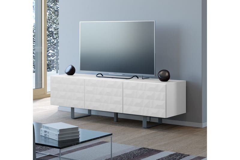 Lerhaga TV-Bänk 45 cm - Vit - Möbler - Tv-möbler & mediamöbler - TV-bänk & mediabänk
