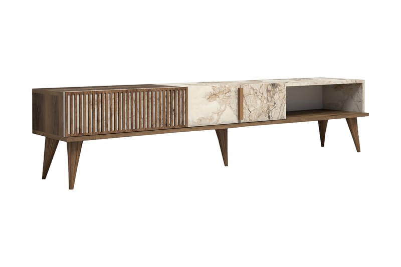 Lissione Tv-bänk 180 cm - Mörkbrun/Vit - Möbler - Bord & matgrupper - Soffbord