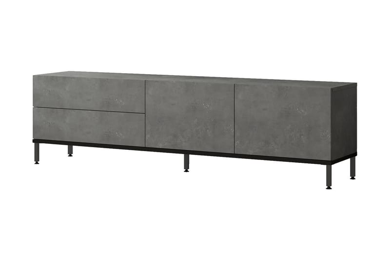 Lozyno Tv-bänk 170 cm - Silver/Svart - Möbler - Tv möbel & mediamöbel - TV bänk & mediabänk