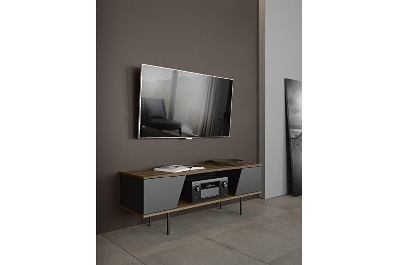 Maltevir TV-bänk 140 cm - Valnöt - Möbler - Tv möbel & mediamöbel - TV bänk & mediabänk