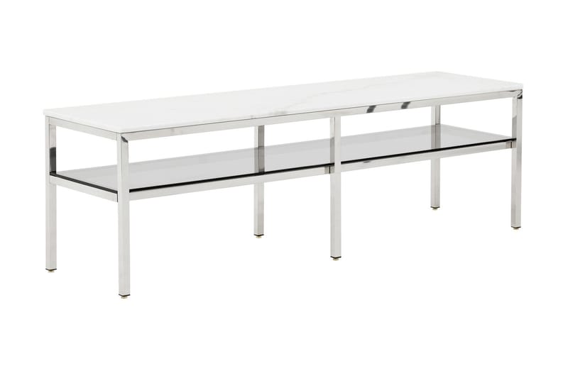 Marise TV-bänk 160 cm - Vit/Stål - Möbler - Bord & matgrupper - Avlastningsbord & sidobord - Brickbord & småbord