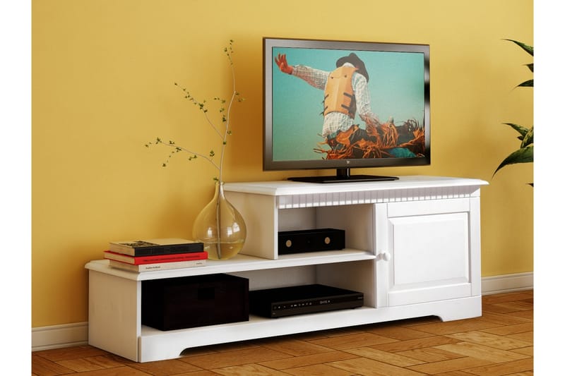 Marlies TV-bänk 160x55 cm - Vit - Möbler - TV- & Mediamöbler - TV-bänk & mediabänk