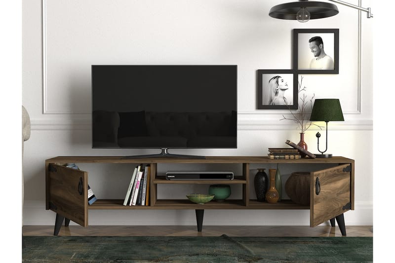 Mohed TV-Bänk 180 cm - Brun/Svart - Möbler - Tv-möbler & mediamöbler - TV-bänk & mediabänk