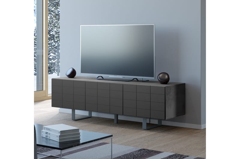 Niemis TV-Bänk 45 cm - Betong|Svart - Möbler - TV- & Mediamöbler - TV-bänk & mediabänk