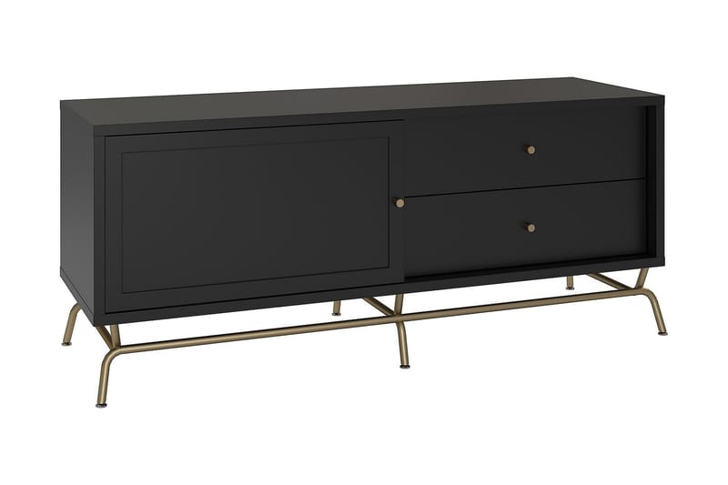 Nova TV-bänk 150x50 cm Svart - CosmoLiving - Möbler - Tv möbel & mediamöbel - TV bänk & mediabänk