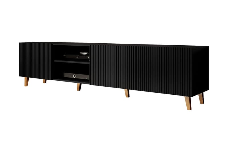 Pafos Tv-bänk 40x52x200 cm - Svart - Möbler - Bord & matgrupper - Soffbord