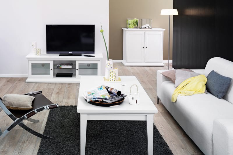 Paris TV-bänk 150 cm - Vit - Möbler - Tv möbel & mediamöbel - TV bänk & mediabänk