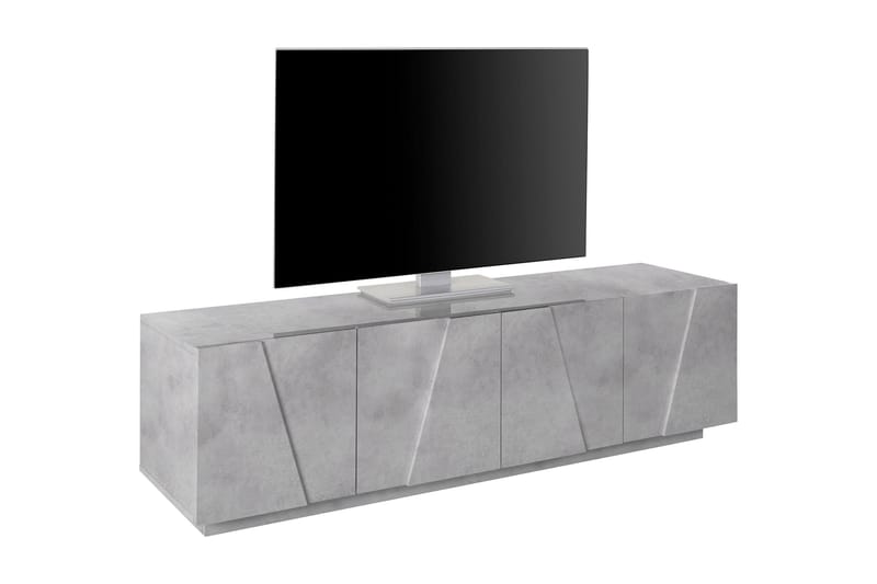 Pingera Tv-bänk 162 cm 4 Dörrar - Betonggrå - Möbler - Tv möbel & mediamöbel - TV bänk & mediabänk