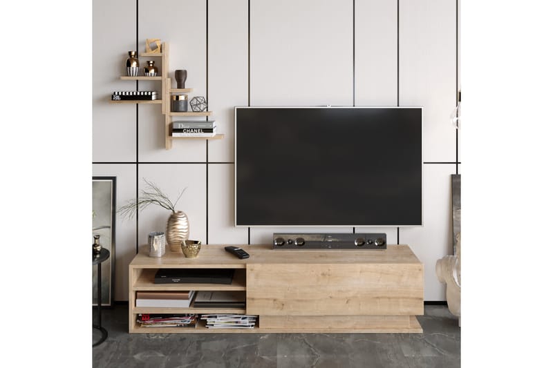 Rinorea Tv-bänk 150x36 cm - Blå - Möbler - Tv möbel & mediamöbel - TV bänk & mediabänk