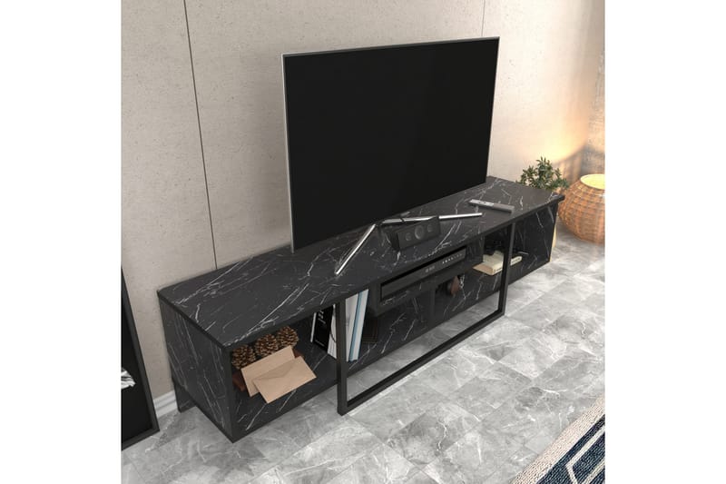 Rinorea Tv-bänk 150x40 cm - Svart - Möbler - Tv möbel & mediamöbel - TV bänk & mediabänk