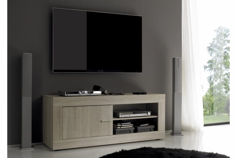 Rustica TV-bänk 140 cm med Lucka - Brun - Möbler - Tv möbel & mediamöbel - TV bänk & mediabänk