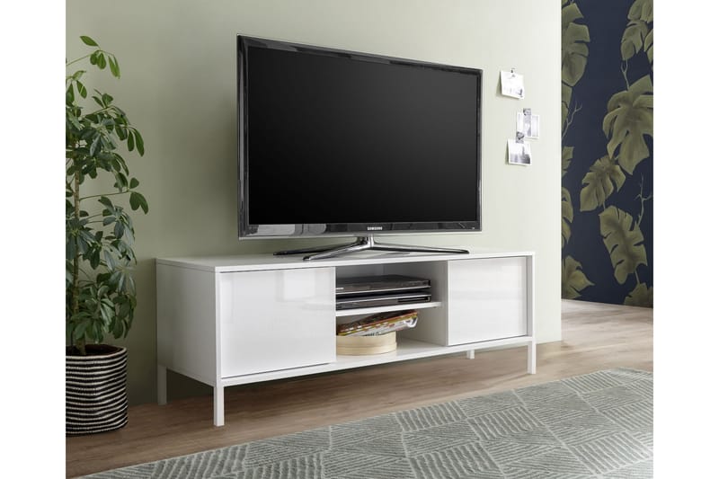 Salerno TV-bänk 139 cm Vit - LC SPA - Möbler - Tv möbel & mediamöbel - TV bänk & mediabänk