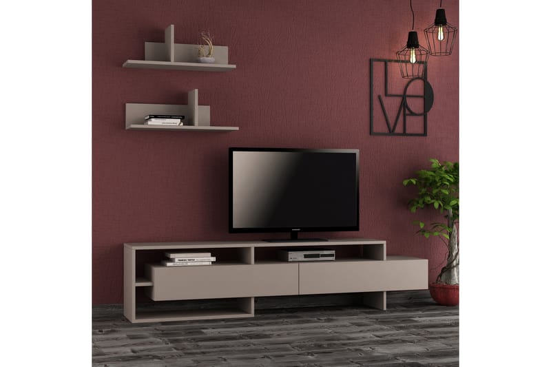 Seider Tv-bänk 180 cm - Mocha - Möbler - Tv-möbler & mediamöbler - TV-bänk & mediabänk