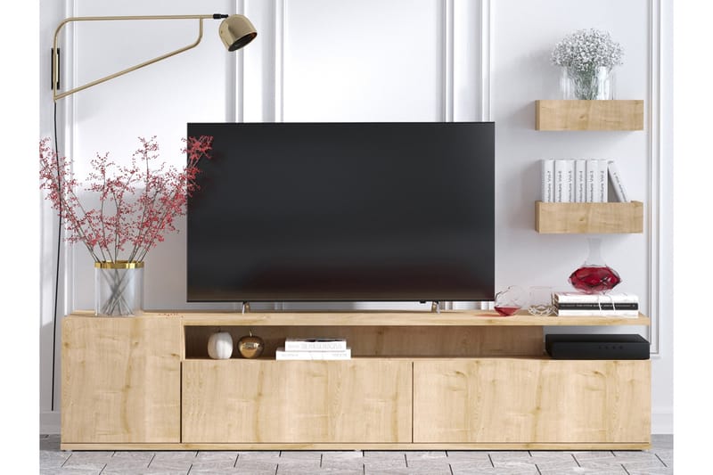 Sinox Tv-bänk 180 cm - Natur/Vit - Möbler - Tv möbel & mediamöbel - TV bänk & mediabänk
