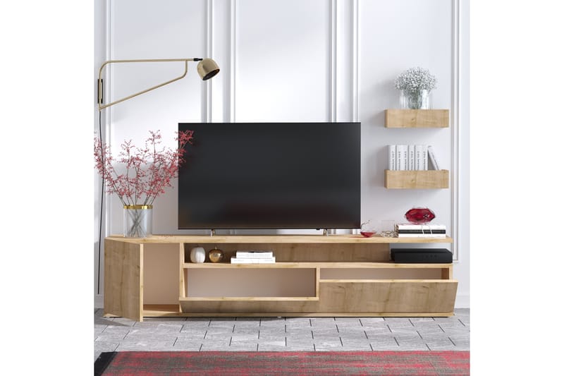 Sinox Tv-bänk 180 cm - Natur/Vit - Möbler - Tv möbel & mediamöbel - TV bänk & mediabänk