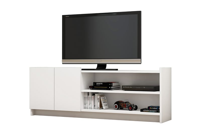 Solemne Tv-bänk 142 cm - Vit - Möbler - Tv möbel & mediamöbel - TV bänk & mediabänk