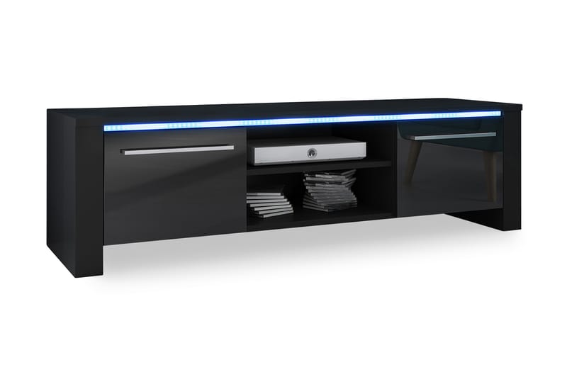 Spex TV-Bänk 140 cm med LED-belysning - Svart - Möbler - Bord & matgrupper - Kontorsbord - Skrivbord