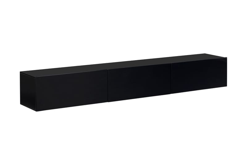 Stocken TV-bänk 240 cm LED-belysning - Svart - Förvaring - Förvaringsmöbler - Sideboard & skänk