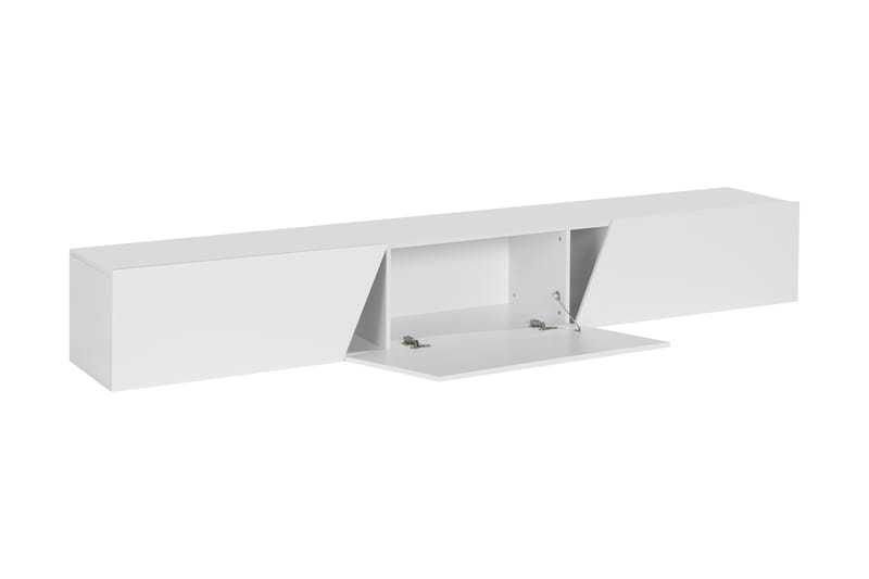 Stocken TV-bänk 240 cm LED-belysning - Vit - Möbler - Tv möbel & mediamöbel - TV bänk & mediabänk