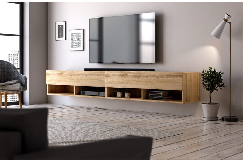 Synuki Tv-bänk 280 cm - Natur - Möbler - Tv möbel & mediamöbel - TV bänk & mediabänk